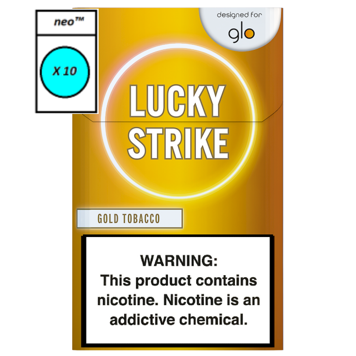glo Lucky Strike Gold Tobacco